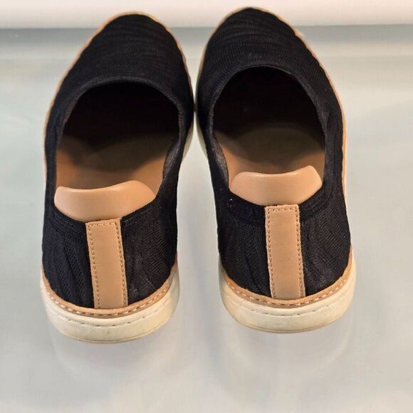 UGG Sammy Wavy Knit Slip On Loafer Sneaker Flats Women US Size 8 Black 1125017 - Picture 8 of 11